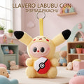 LLAVERO LABUBU CON DISFRAZ PIKACHU