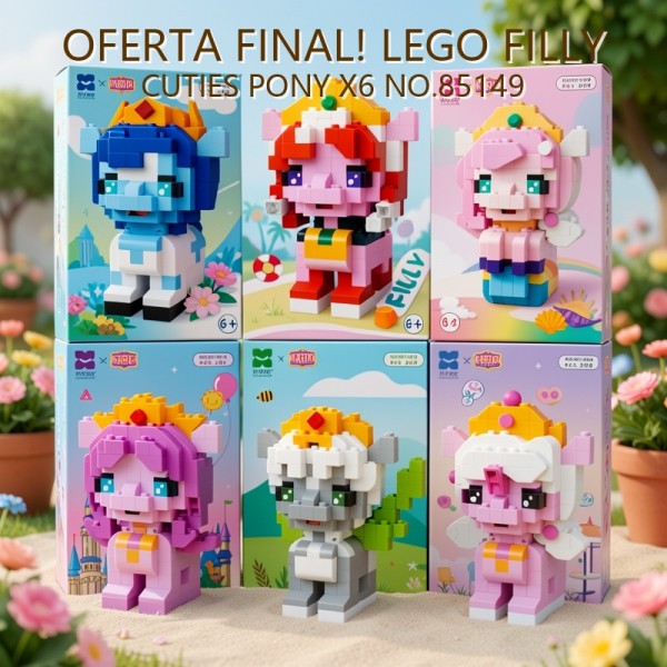 BLOQUES FILLY CUTIES PONY X6 NO.85149 PRECIO FINAL!!!
