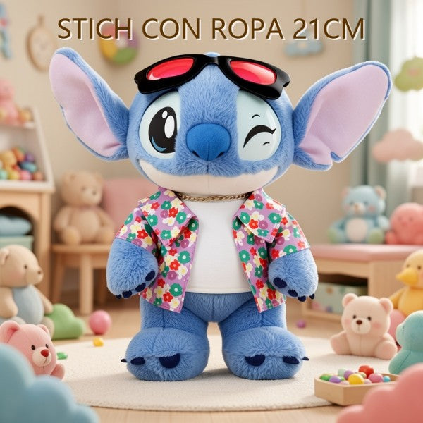 STITCH CON ROPA 21CM