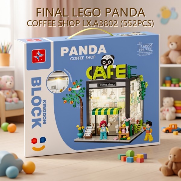 BLOQUES PANDA COFFEE SHOP LX.A3802 (552PCS) PRECIO FINAL!!!