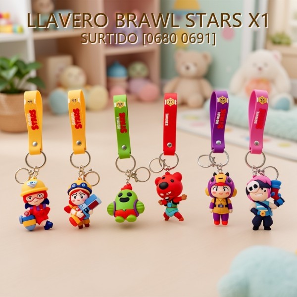 LLAVERO BRAWL STARS X1 SURTIDO [0680 0691] PRECIO FINAL!!!