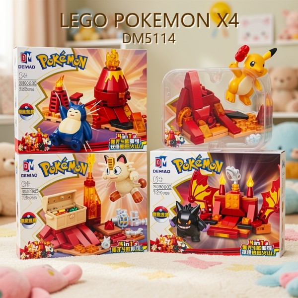 BLOQUES POKEMON X4 DM5114