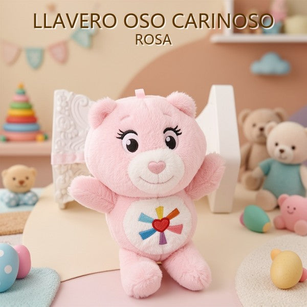LLAVERO OSO CARINOSO ROSA