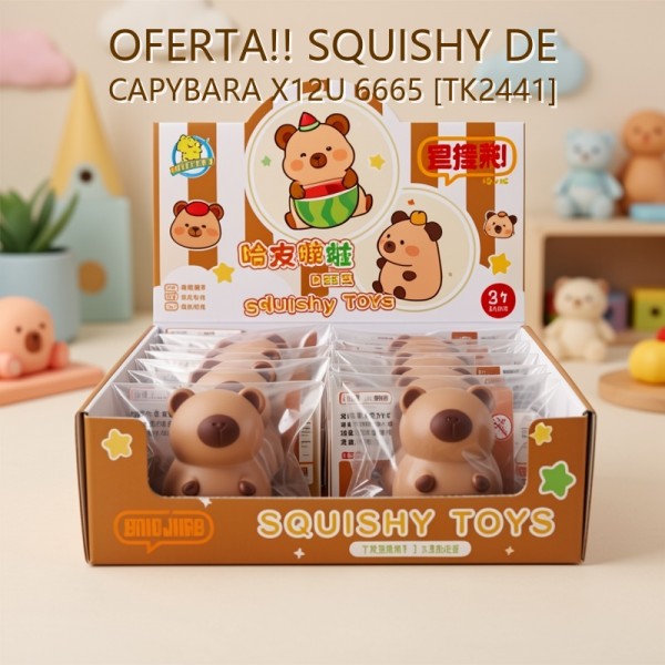 SQUISHY DE CAPYBARA X12U 6665 [TK2441] OFERTA FINAL!!!