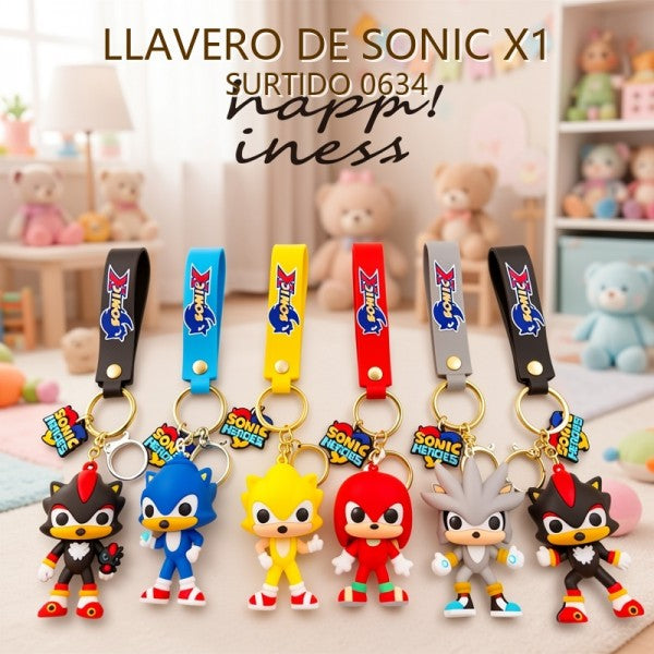 LLAVERO DE SONIC X1 SURTIDO 0634