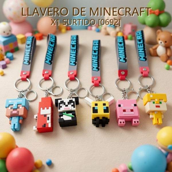 LLAVERO DE MINECRAFT X1 SURTIDO [0692]