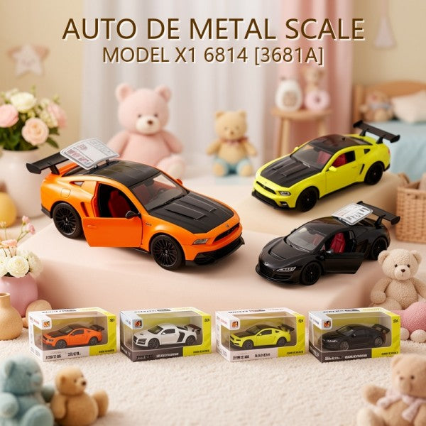 AUTO DE METAL SCALE MODEL X1 6814 [3681A] PRECIO FINAL!!!