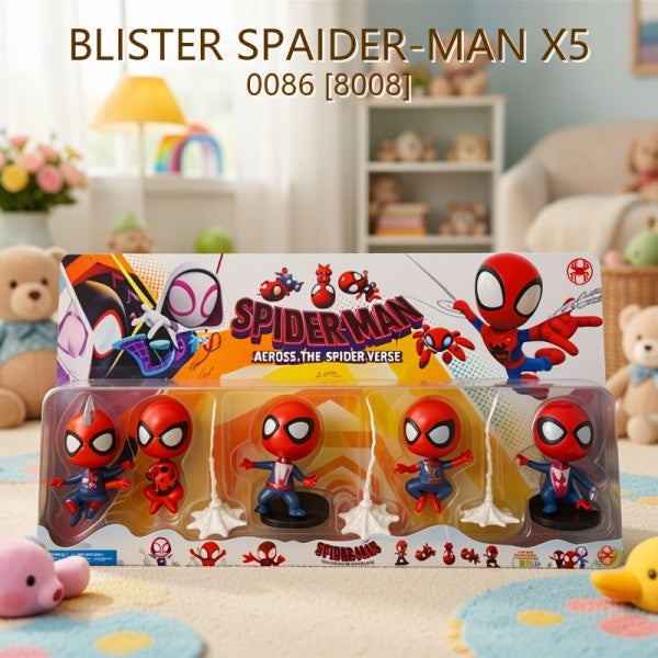 SPIDERMAN EN BLISTER X5 0086 [8008]