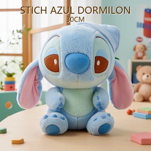STITCH AZUL DORMILON 30CM