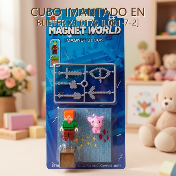 CUBO IMANTADO MINECRAFT EN BLISTER X1 0170 [L001-7-2]