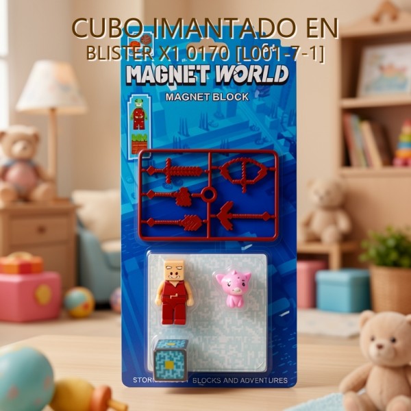 CUBO IMANTADO MINECRAFT EN BLISTER X1 0170 [L001-7-1]