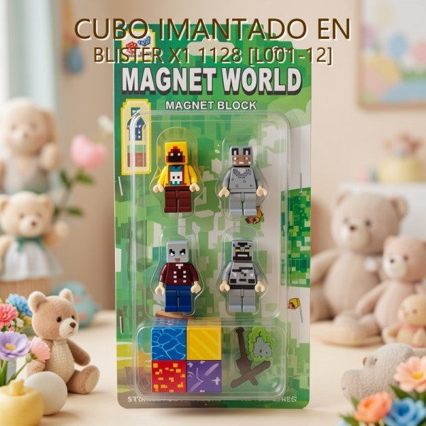 CUBO IMANTADO MINECRAFT EN BLISTER X1 1128 [L001-12]