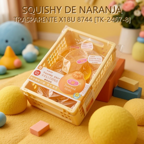 SQUISHY DE NARANJA TRASPARENTE X18U 8744 [TK-2467-8]
