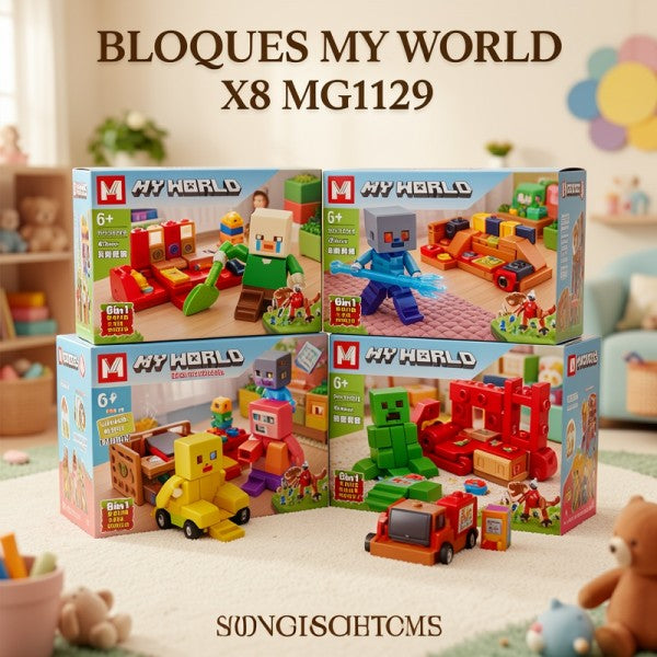 BLOQUES MY WORLD X8 MG1129