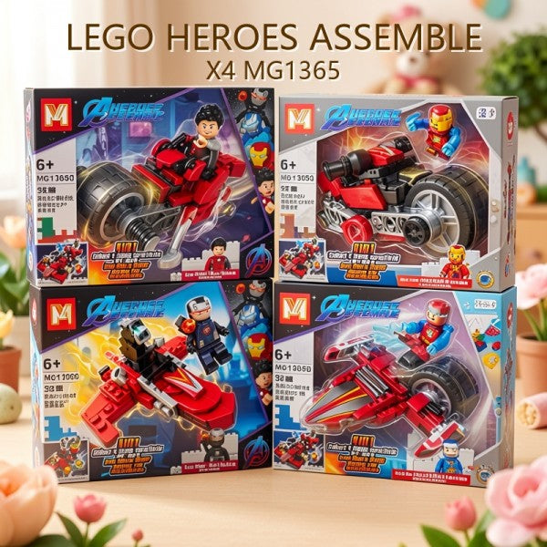 BLOQUES HEROES ASSEMBLE X4 MG1365