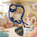 LLAVERO DE ESCUDO BOCA CON CADENA X1 [X21687-46]