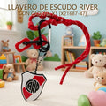 LLAVERO DE ESCUDO RIVER CON CADENA X1 [X21687-47]