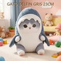 GATO DELFIN GRIS 23CM