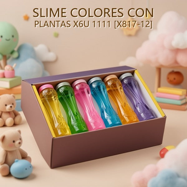 SLIME COLORES CON PLANTAS X6U 1111 [X817-12]