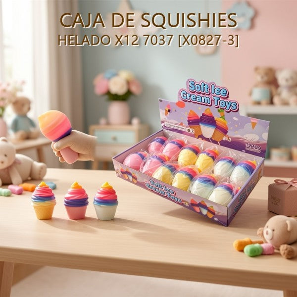 SQUISHY HELADO X12 7037 [X0827-3]