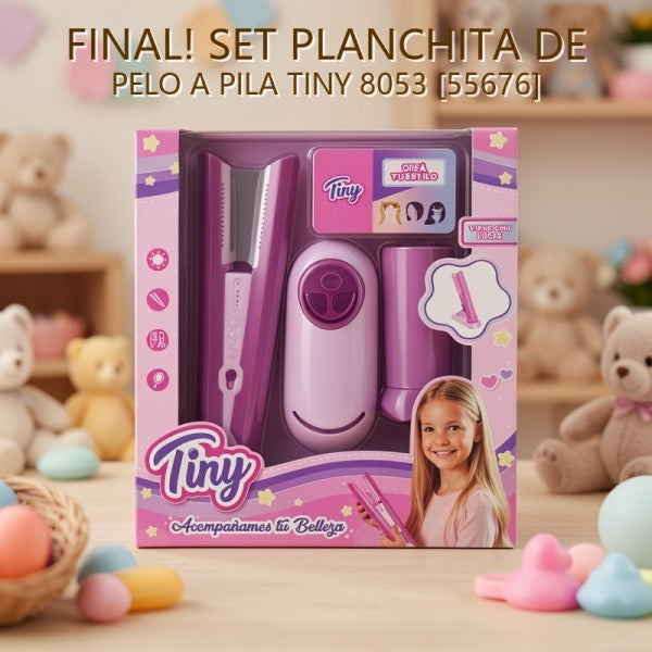 TINY SET PLANCHITA DE PELO A PILA 8053 [55676] PRECIO FINAL!!!!