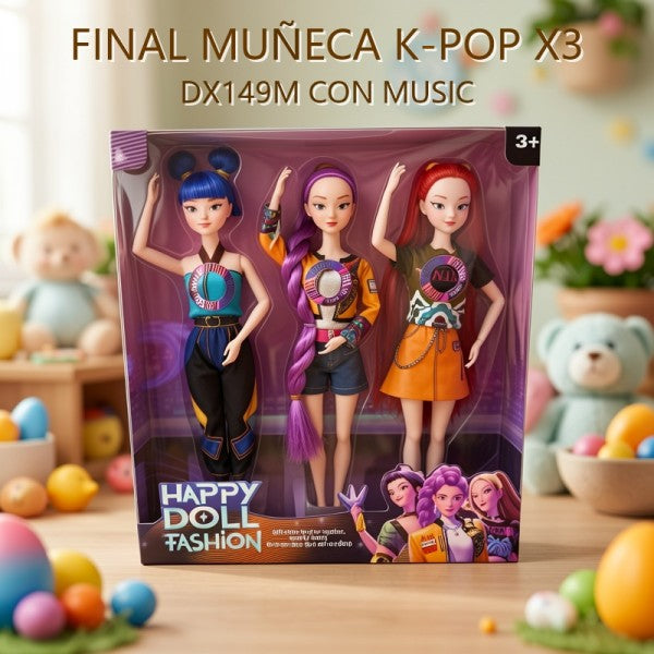 KPOP MUÑECA X3 CON MUSIC 2159 [DX149M]