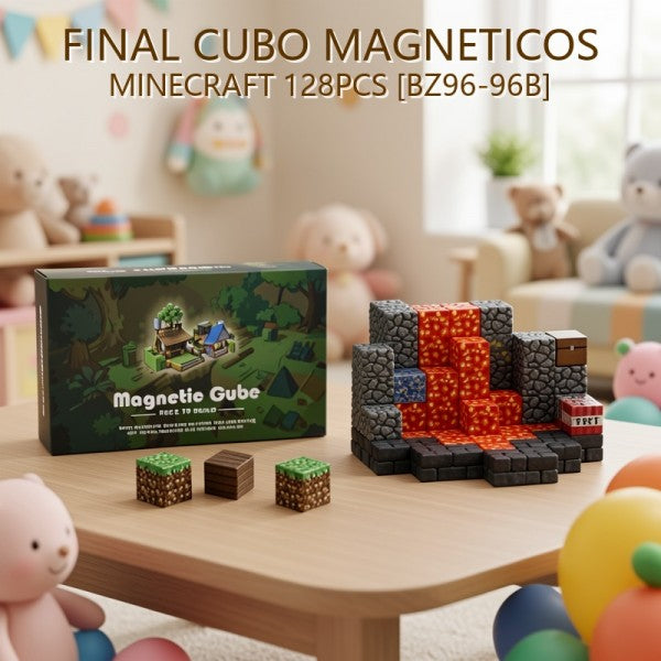 CUBOS IMANTADOS MINECRAFT 128PCS [BZ96-96B]