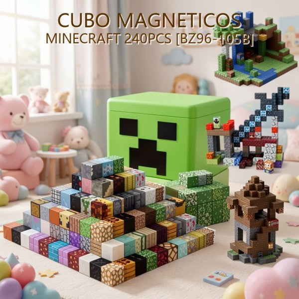 CUBOS IMANTADOS MINECRAFT 240PCS [BZ96-105B]