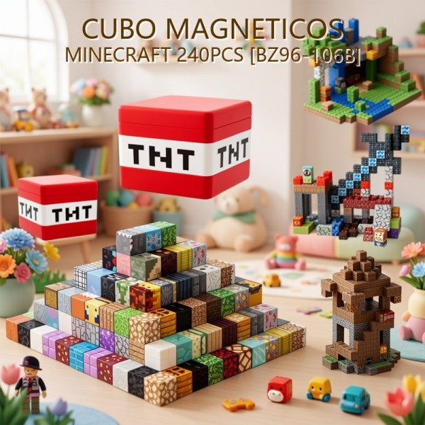 CUBOS IMANTADOS MINECRAFT 240PCS [BZ96-105B] (Copia)