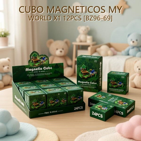 CUBO IMANTADO MY WORLD X1 12PCS [BZ96-69]