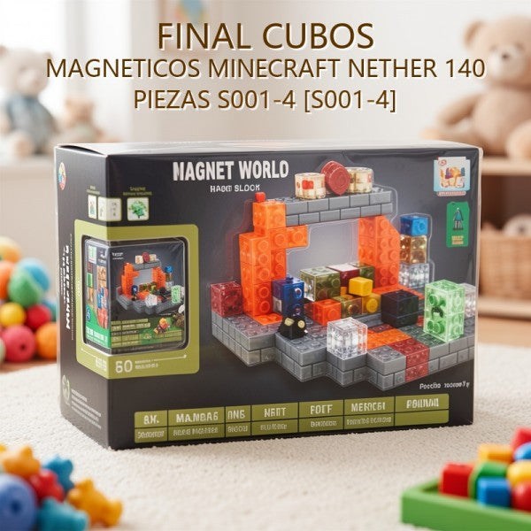 IMANTADO MINECRAFT NETHER 140 PIEZAS S001-4 [S001-4] PRECIO FINAL!!!!