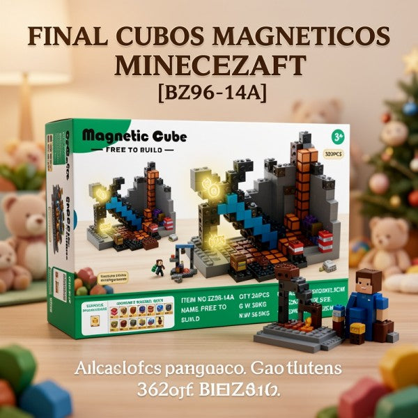 CUBOS IMANTADO MINECRAFT 320PIEZAS [BZ96-14A] PRECIO FINAL!!!!