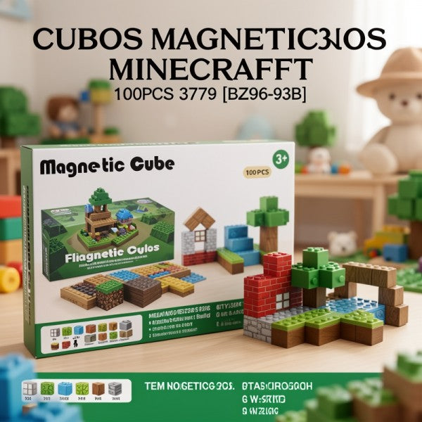CUBOS IMANTADO MINECRAFT 100PCS 3779 [BZ96-93B]