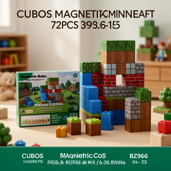 CUBOS IMANTADO MINECRAFT 72PCS 3915 [BZ96-73]