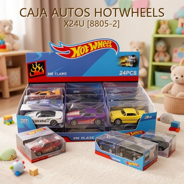 CAJA AUTOS HOTWHEELS X24U [8805-2]