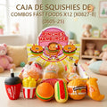 SQUISHY DE COMBOS FAST FOODS X12 [X0827-8] (0605-25)