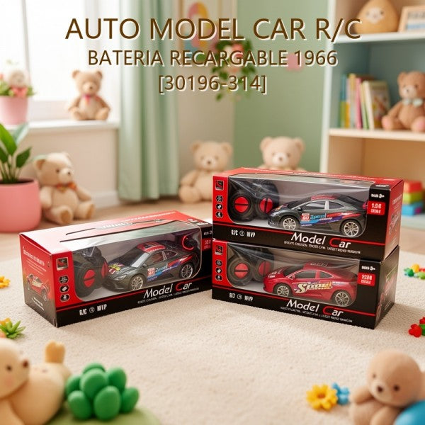 AUTO MODEL CAR A CONTROL REMOTO R/C BATERIA RECARGABLE 1966 [30196-314]