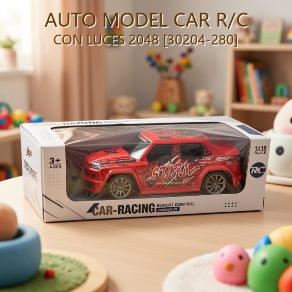 AUTO MODEL CAR A CONTROL REMOTO R/C CON LUCES 2048 [30204-280]