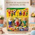 FUTBOL MASCOTAS DE MUNDIAL EN BLISTER X3 PJS 5089