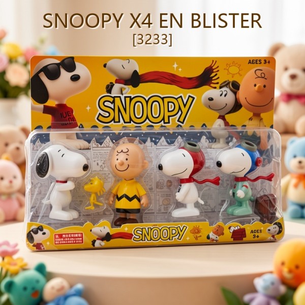 SNOOPY X4 EN BLISTER [3233]