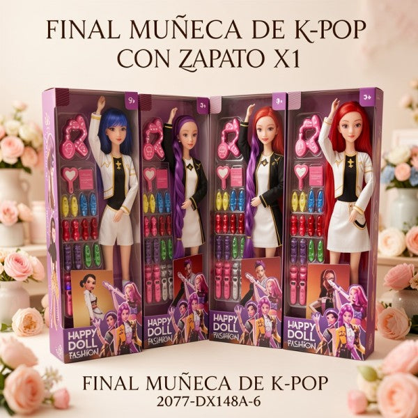 FINAL KPOP MUÑECA CON ZAPATO X1 2077 [DX148A-6]