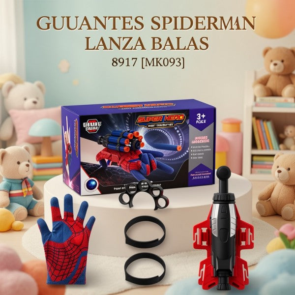SPIDERMAN GUANTES LANZA BALAS 8917 [MK093]