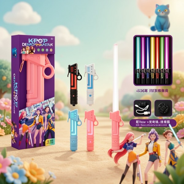 ESPADA DE KPOP CON LUZ Y SONIDO Y USB 5704-100-3