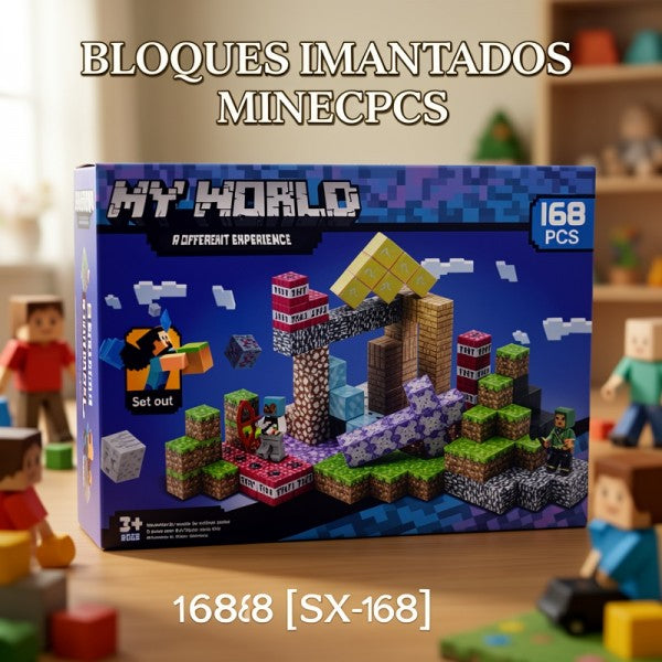 BLOQUES IMANTADOS MINECRAFT 168PCS 1688 [SX-168]