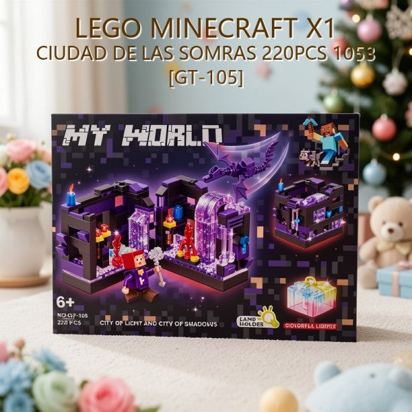 BLOQUES MINECRAFT X1 CIUDAD DE LAS SOMRAS 220PCS 1053 [GT-105]