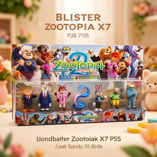 ZOOTOPIA EN BLISTER X7 PJS 7155
