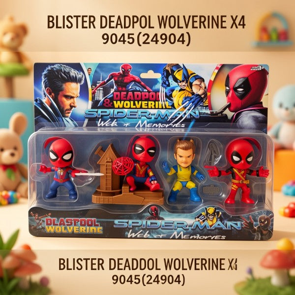 AVENGERS DEADPOOL WOLVERINE EN BLISTER X4 9045{24904}