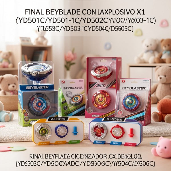 BEYBLADE CON LANZADOR EXPLOSIVO X1 {YD501C,YD501-1C,YD502C,YD502-1C,YD503C,YD503-1C,YD504C,YD505C}PRECIO FINAL!!!