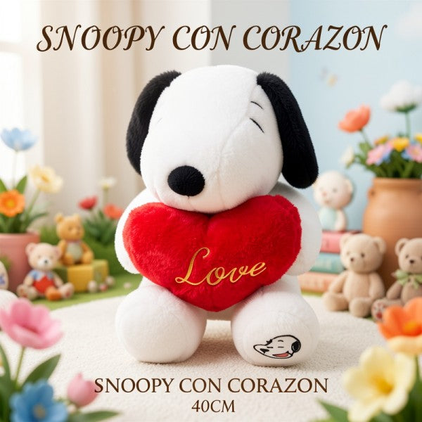 SNOOPY CON CORAZON 40CM