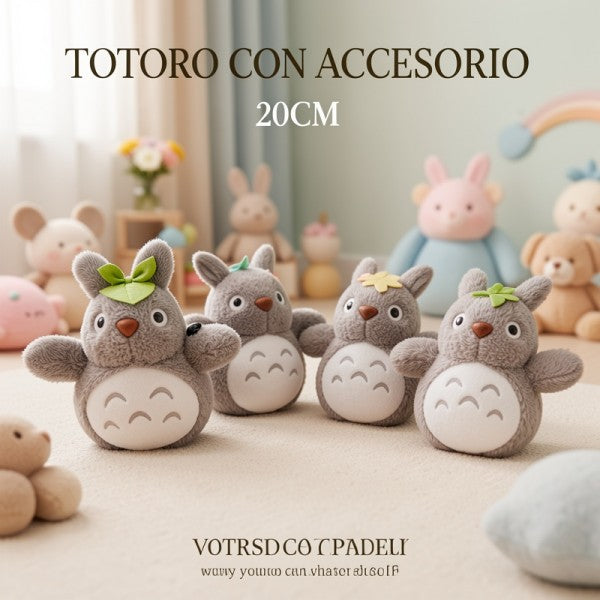 TOTORO CON ACCESORIO 20CM